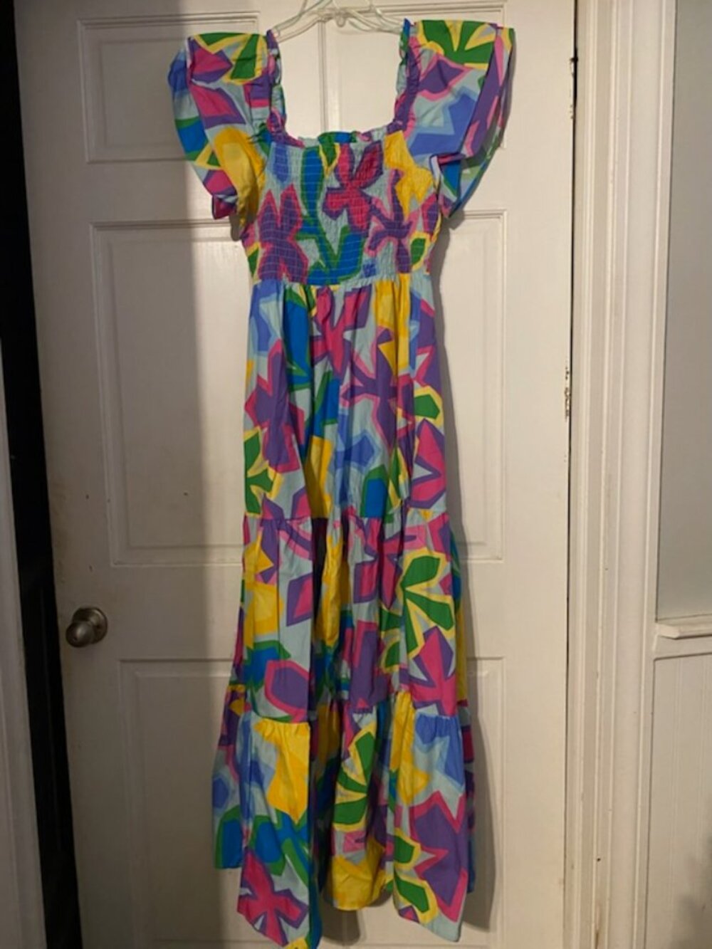 Peach Love maxi dressn  size large nwt